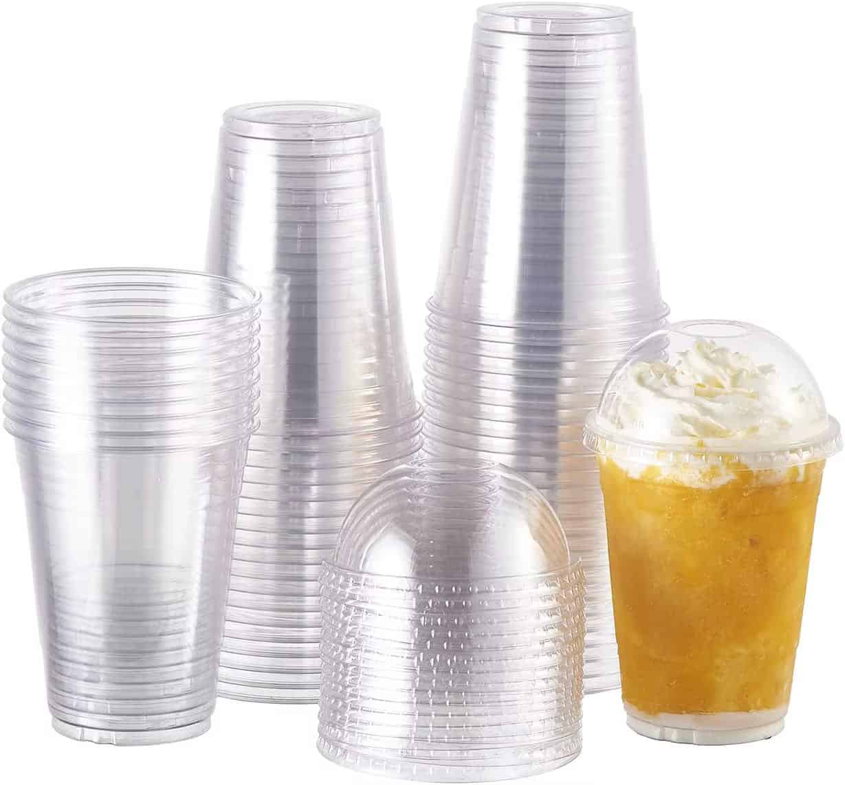 تصویر 3 از لیوان یکبار مصرف پلاستیکی شفاف و کریستالی مخصوص سرو نوشیدنی های سرد